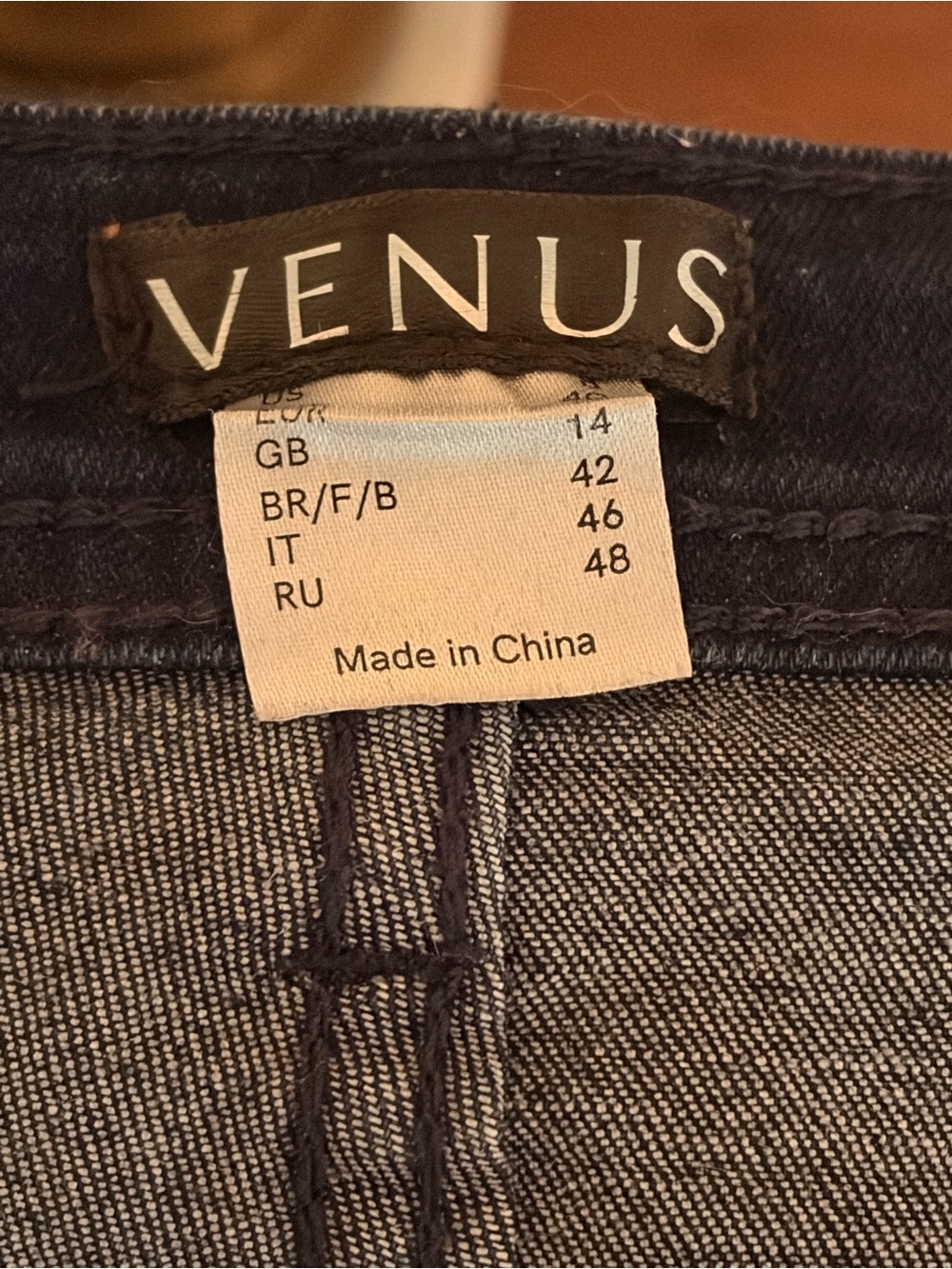 VENUS Dark Blue Skinny Jeans with Embroidered Floral Detail - Picture 2 of 5